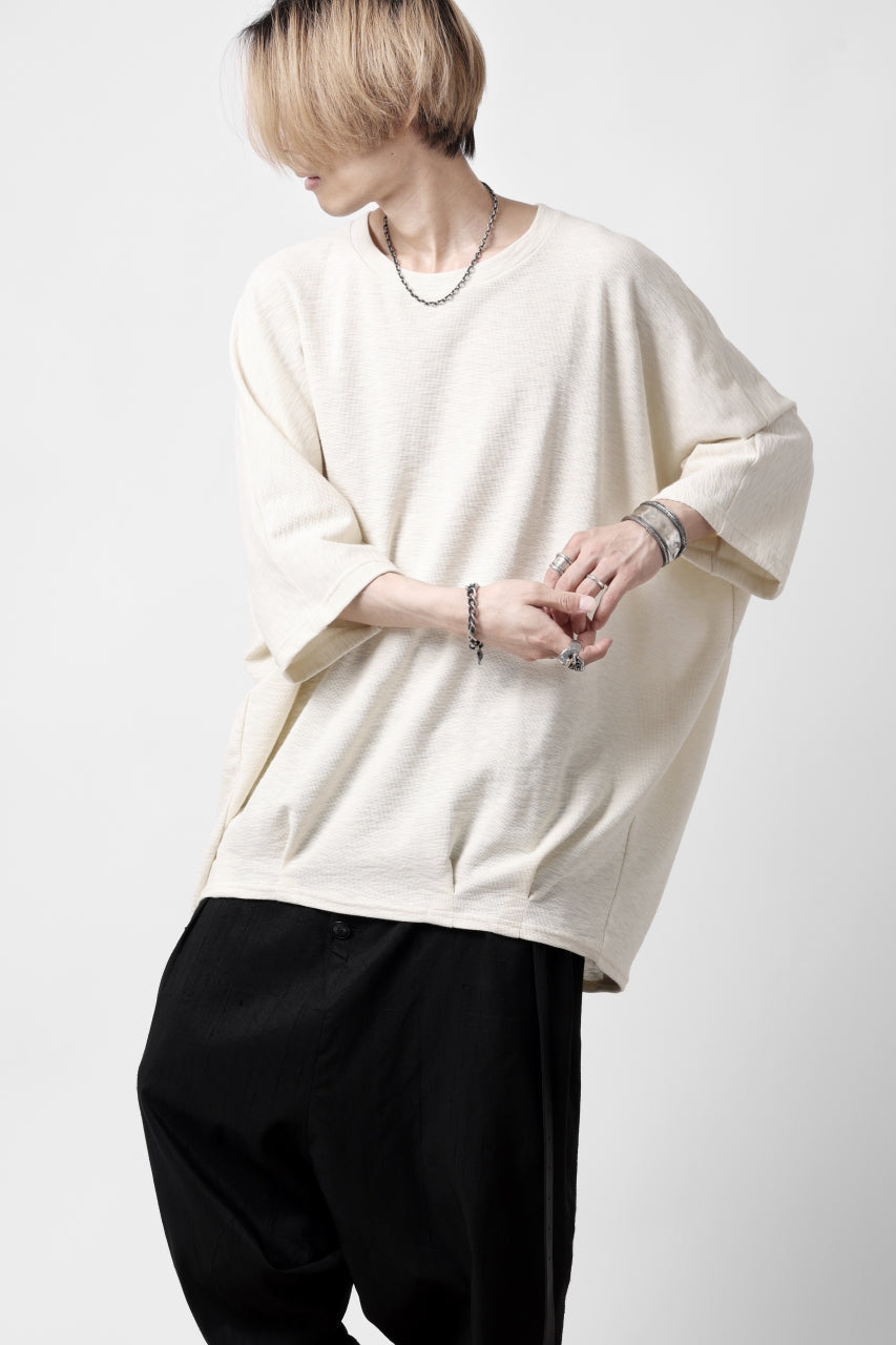 A.F ARTEFACT x LOOM exclusive DOLMAN LOOSEY TOPS / ORGANIC SURF KNIT COTTON (IVORY)