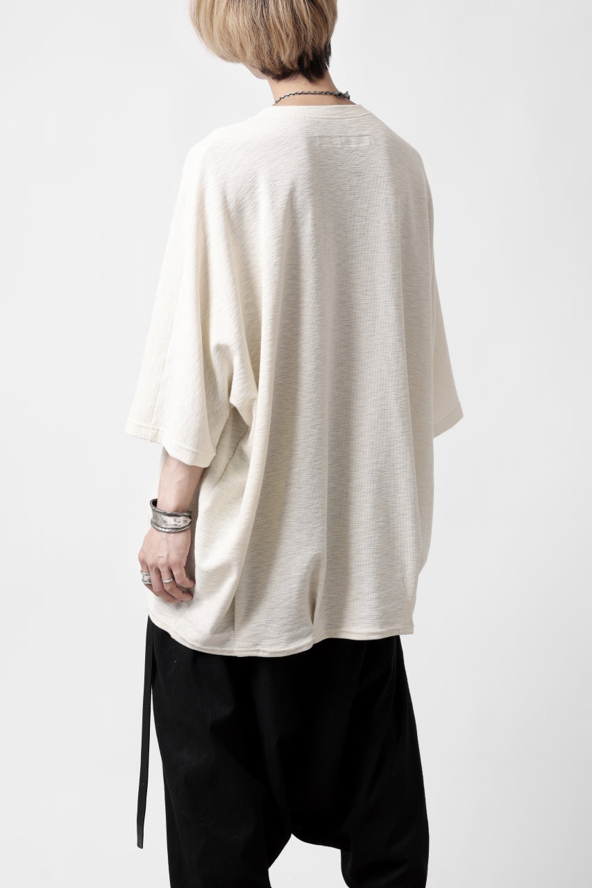 A.F ARTEFACT x LOOM exclusive DOLMAN LOOSEY TOPS / ORGANIC SURF KNIT COTTON (IVORY)