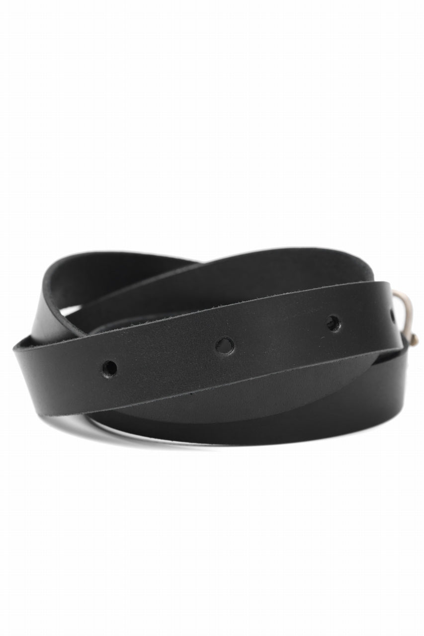 m.a+ double oval buckle medium belt / EL1C/GR3,0 (BLACK)