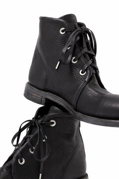 Load image into Gallery viewer, Portaille 4 HOLE LACE UP BOOTS / BURNED HORSE (BLACK)