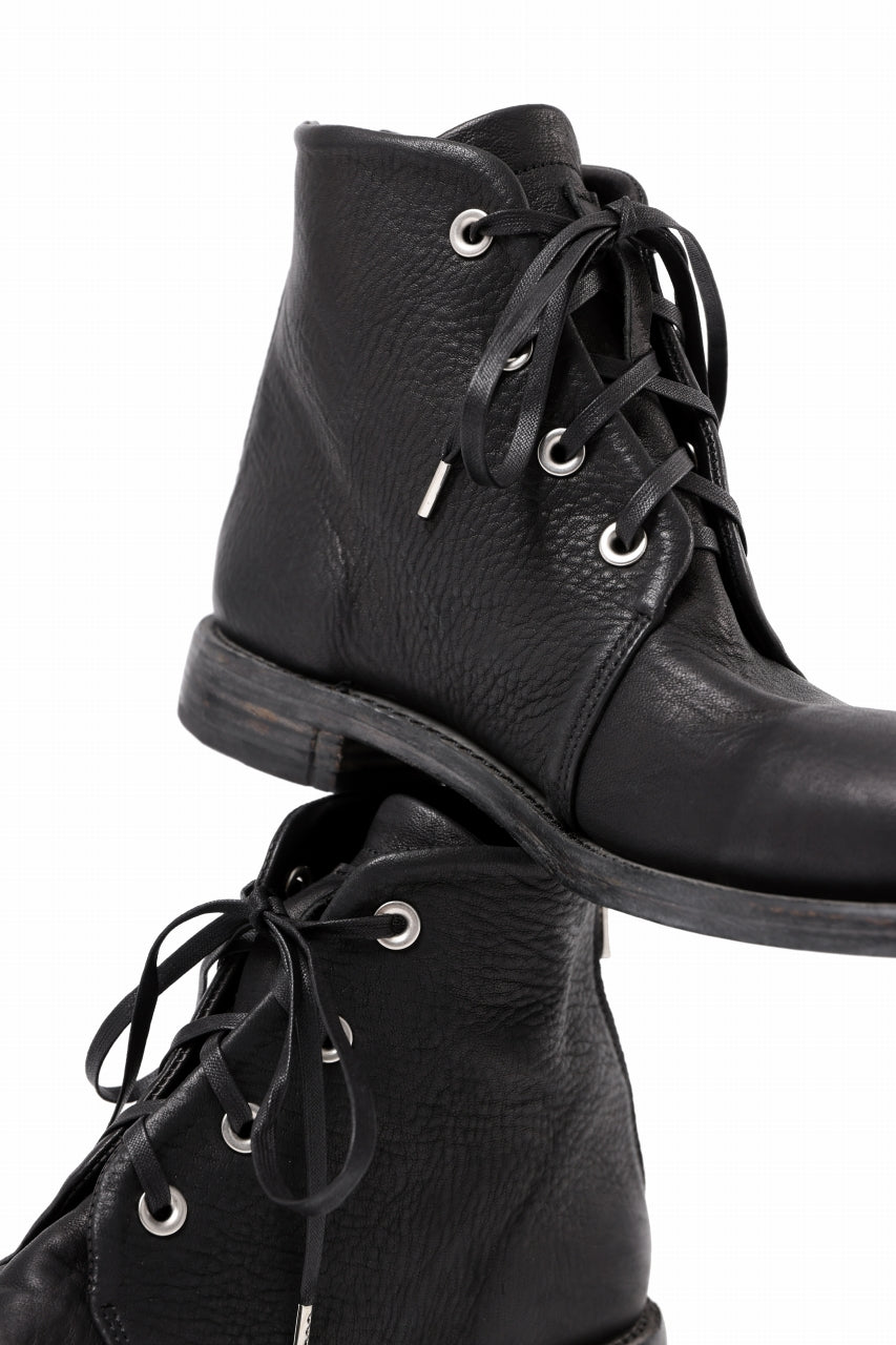 Portaille 4 HOLE LACE UP BOOTS / BURNED HORSE BLACKの商品ページ