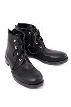 Load image into Gallery viewer, Portaille 4 HOLE LACE UP BOOTS / BURNED HORSE (BLACK)