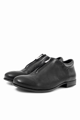 [Reserved Items] Portaille FRONT ZIP DERBY SHOES / WAXED HORSE (BLACK)
