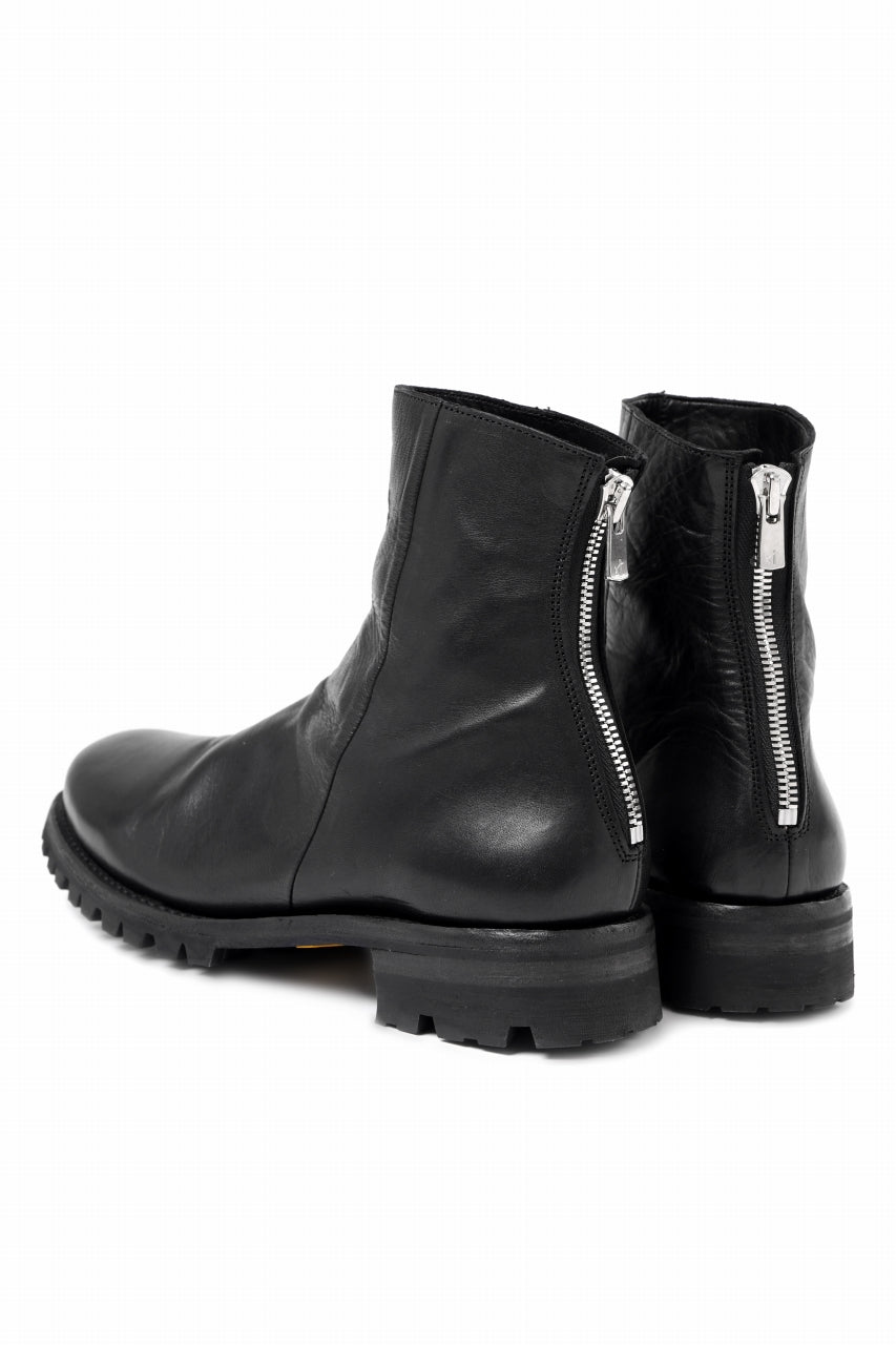 予約商品】Portaille DRAPE BOOTS / WAXED HORSE (BLACK)の商品ページ