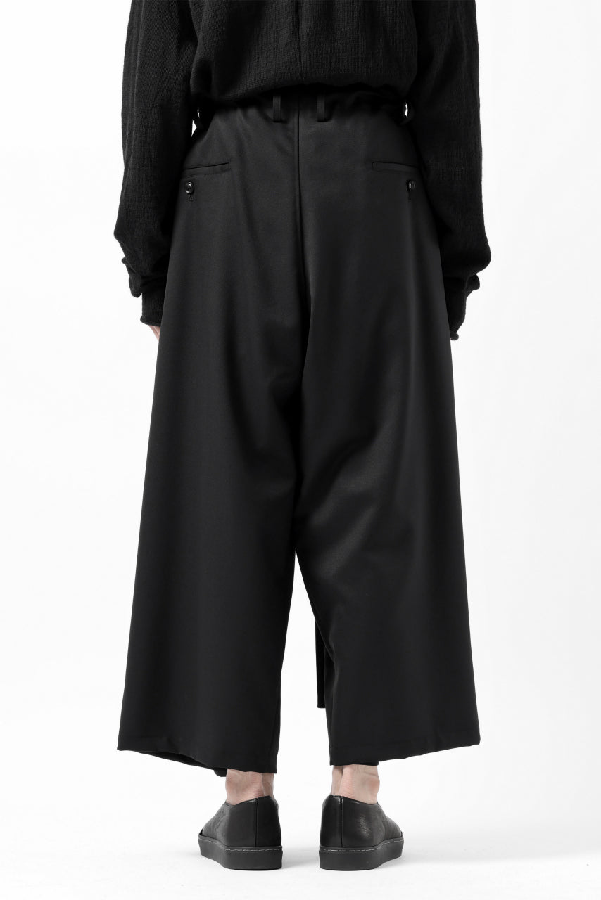 Load image into Gallery viewer, Y&#39;s BANG ON! No.149 GABARDINE WRAP PANTS (BLACK)