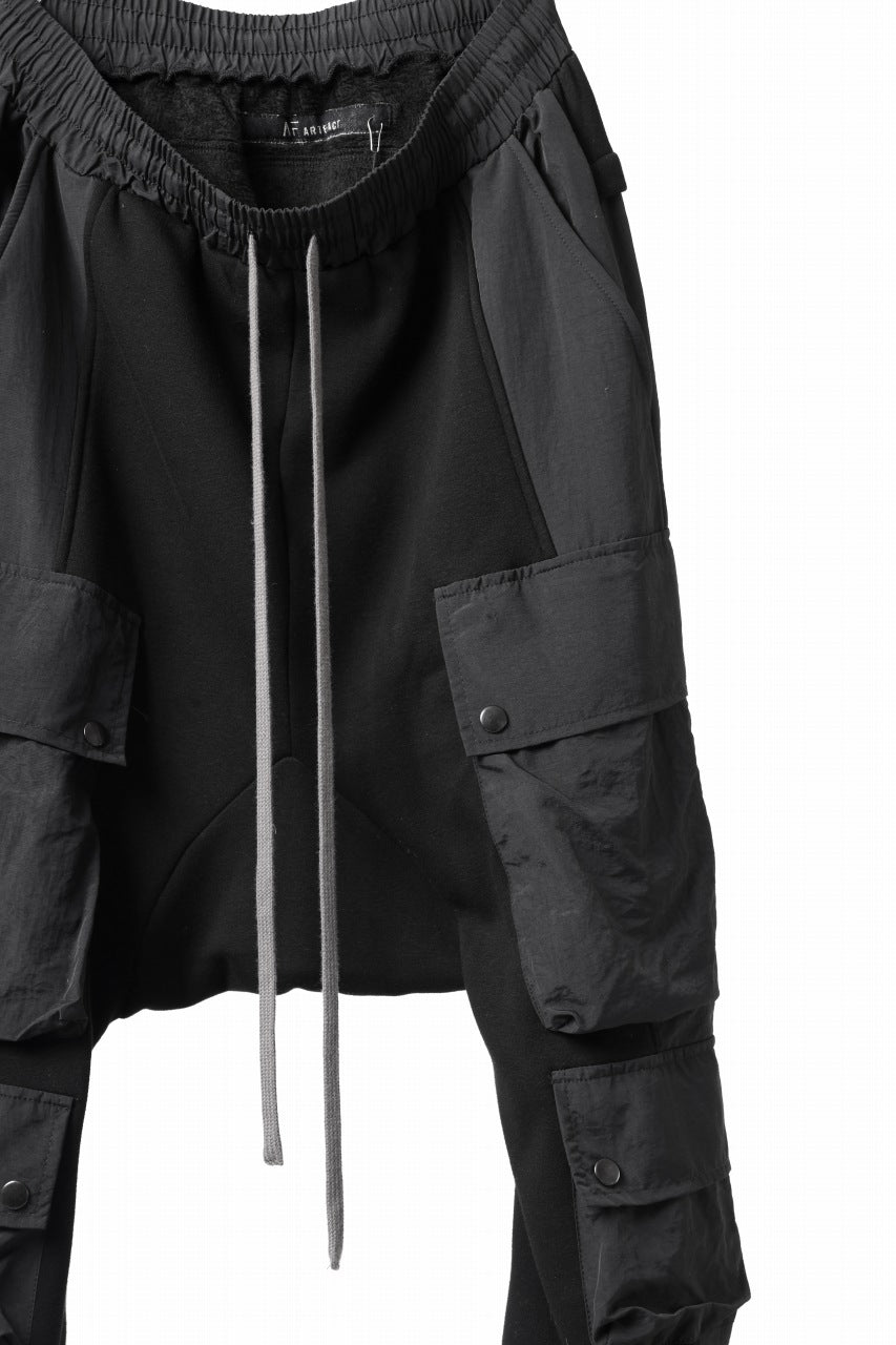 Load image into Gallery viewer, A.F ARTEFACT MILITARY CARGO SARROUEL PANTS / BOMBER HEAT® + NYLON (BLACK)
