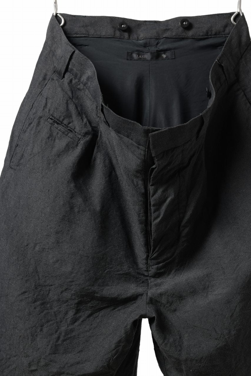 画像をギャラリービューアに読み込む, KLASICA BOUNCE fig.2 BOLD CUT OFF SHORTS / SUMMER CHAMBRAY WOOL-LINEN (SHADOW)