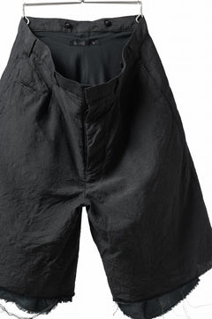 画像をギャラリービューアに読み込む, KLASICA BOUNCE fig.2 BOLD CUT OFF SHORTS / SUMMER CHAMBRAY WOOL-LINEN (SHADOW)