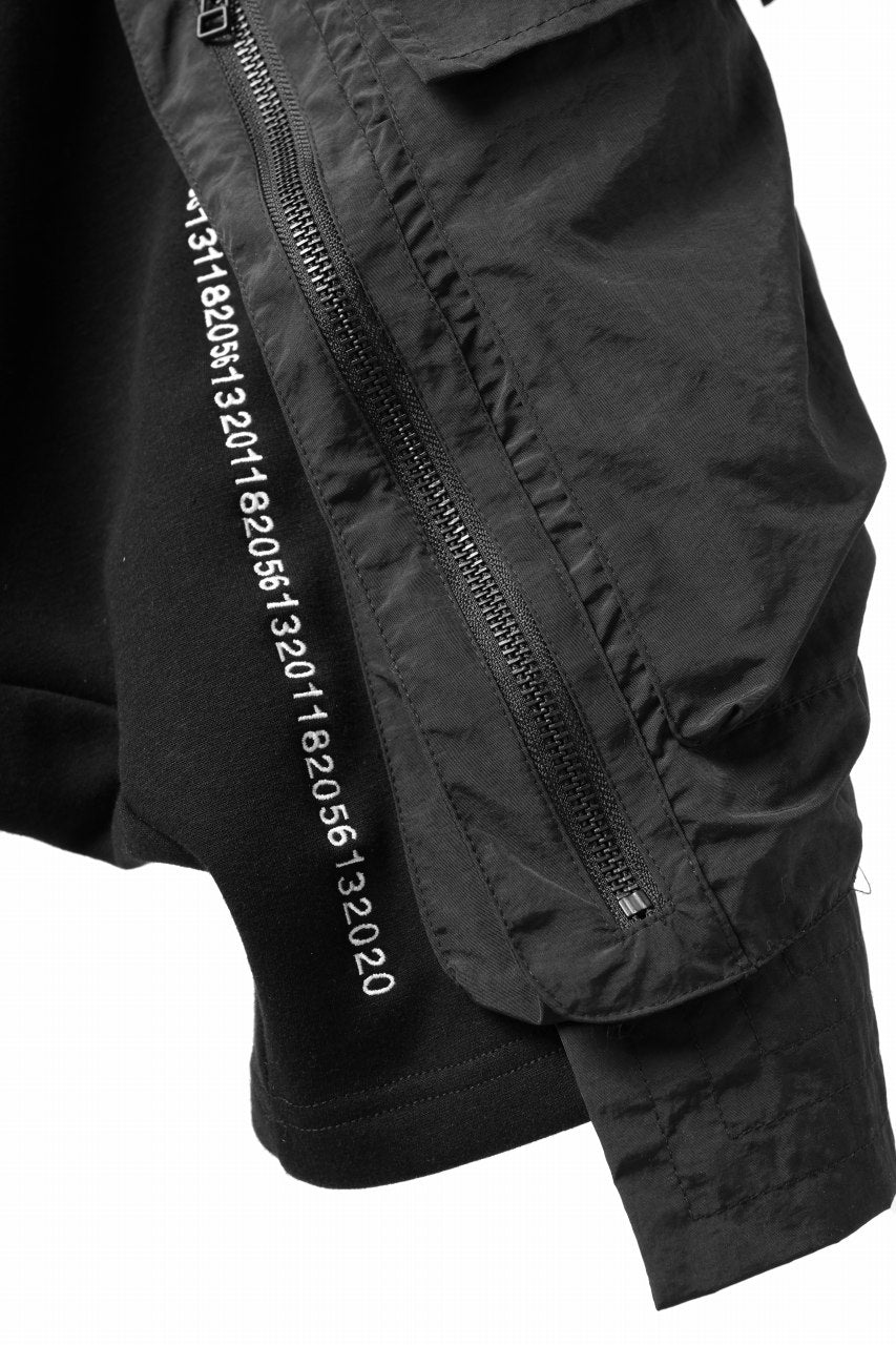 A.F ARTEFACT MILITARY CARGO SARROUEL SHORTS / BOMBER HEAT® + NYLON (BLACK)