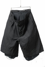 画像をギャラリービューアに読み込む, KLASICA BOUNCE fig.2 BOLD CUT OFF SHORTS / SUMMER CHAMBRAY WOOL-LINEN (SHADOW)