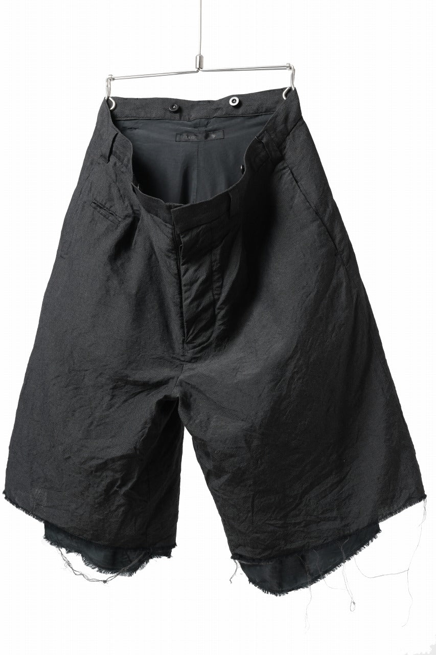 画像をギャラリービューアに読み込む, KLASICA BOUNCE fig.2 BOLD CUT OFF SHORTS / SUMMER CHAMBRAY WOOL-LINEN (SHADOW)