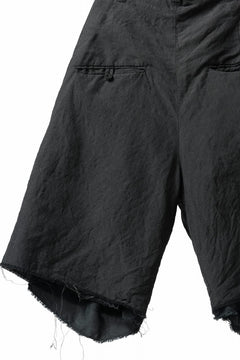 画像をギャラリービューアに読み込む, KLASICA BOUNCE fig.2 BOLD CUT OFF SHORTS / SUMMER CHAMBRAY WOOL-LINEN (SHADOW)