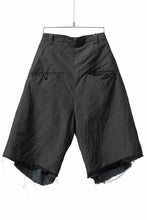 画像をギャラリービューアに読み込む, KLASICA BOUNCE fig.2 BOLD CUT OFF SHORTS / SUMMER CHAMBRAY WOOL-LINEN (SHADOW)