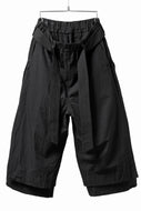 KLASICA VENT LAYERED FOLKLORE TROUSERS / HAND DYED COTTON-LINEN (BLACK)