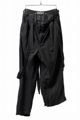 Aleksandr Manamis exclusive Asymmetry Suspender Pant (BLACK)