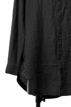 Load image into Gallery viewer, Aleksandr Manamis exclusive WIDE PLACKET SHIRT (BLACK)