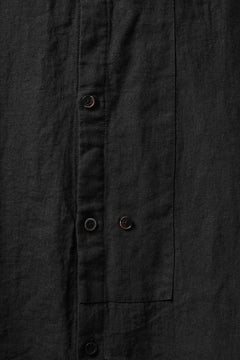 画像をギャラリービューアに読み込む, Aleksandr Manamis exclusive Wide Placket Shirt (BLACK)