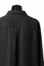Load image into Gallery viewer, Aleksandr Manamis exclusive WIDE PLACKET SHIRT (BLACK)