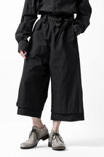 画像をギャラリービューアに読み込む, KLASICA VENT LAYERED FOLKLORE TROUSERS / HAND DYED COTTON-LINEN (BLACK)