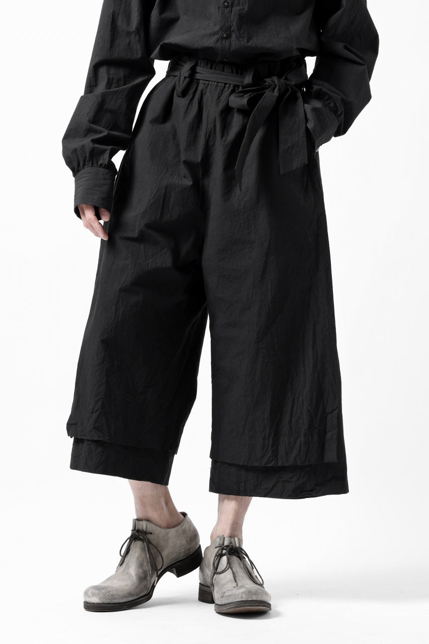 KLASICA VENT LAYERED FOLKLORE TROUSERS / HAND DYED COTTON-LINEN 