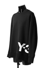 画像をギャラリービューアに読み込む, Y-3 Yohji Yamamoto BIG LOGO SWEAT TOP / FRENCH TERRY (BLACK)