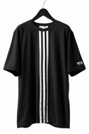 Y-3 Yohji Yamamoto VERTICAL STRIPES REGULAR TOPS (BLACK)