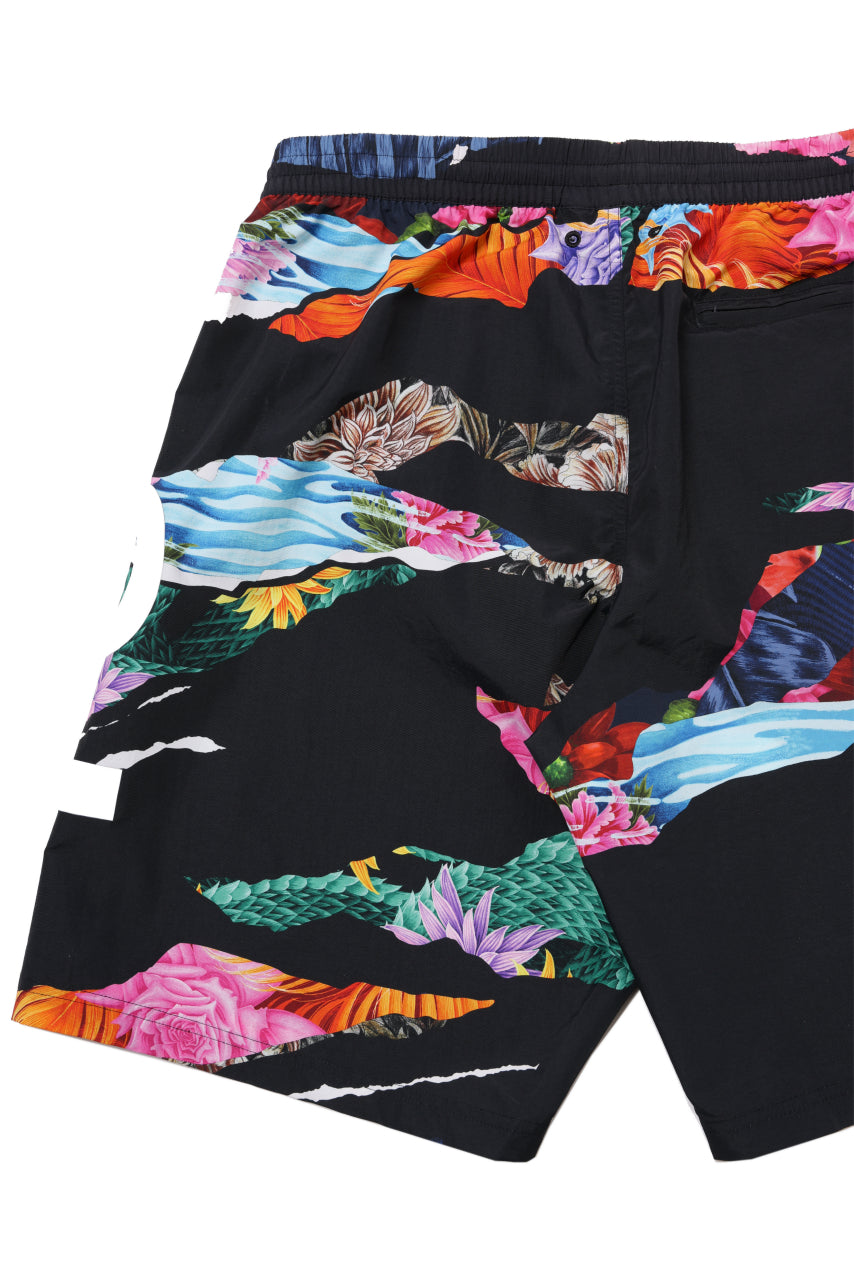 Y-3 Yohji Yamamoto AOP SWIM SHORTS (BLACK x PRINT)の商品ページ