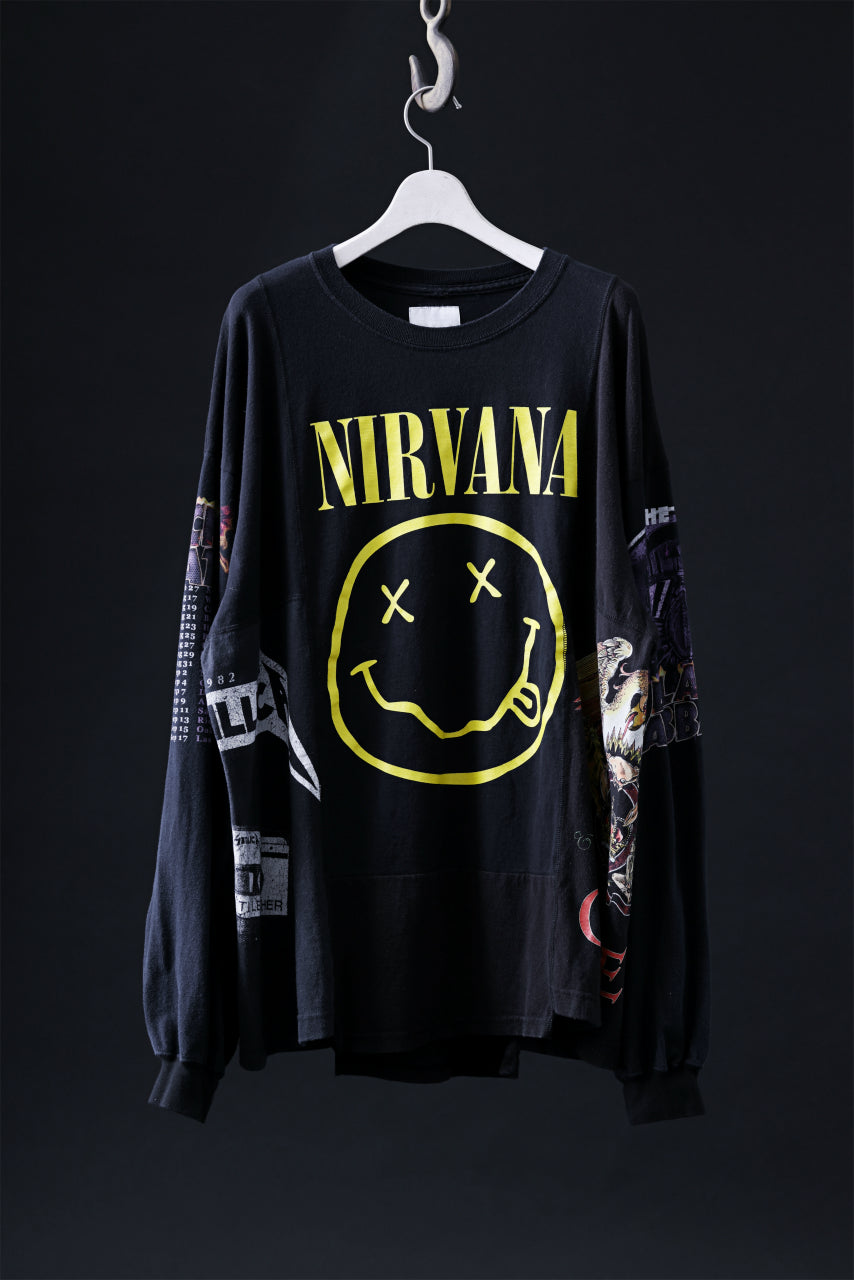 CHANGES VINTAGE REMAKE QUINTET PANEL LONG SLEEVE TEE (MULTI #H-NR1)