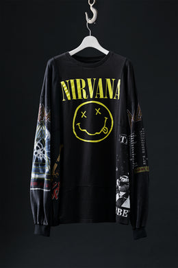 CHANGES VINTAGE REMAKE QUINTET PANEL LONG SLEEVE TEE (MULTI #J-NR3)