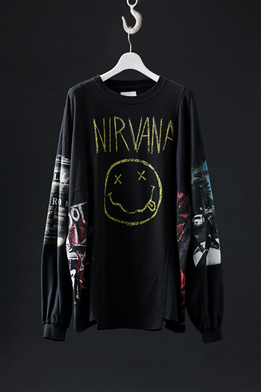 CHANGES VINTAGE REMAKE QUINTET PANEL LONG SLEEVE TEE (MULTI #M-NR6 
