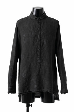 A.F ARTEFACT PULLOVER SHIRT / COATING LINEN (BLACK)