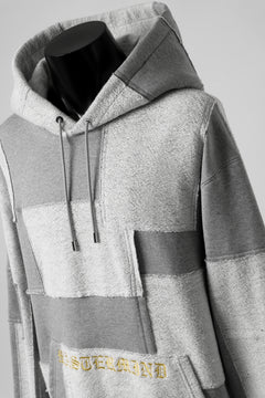 Load image into Gallery viewer, mastermind JAPAN SWEAT HOODIE / SWITCH PATCHWORK (TOP GRAY)