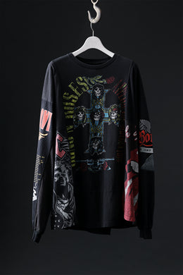 CHANGES VINTAGE REMAKE QUINTET PANEL LONG SLEEVE TEE (MULTI #S-GR1)