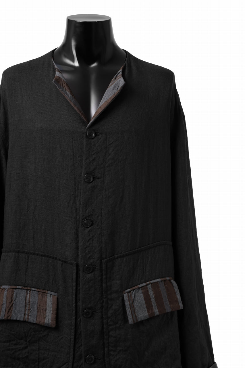Load image into Gallery viewer, SOSNOVSKA CRAWLED OUT LINING BLAZER (BLACK)