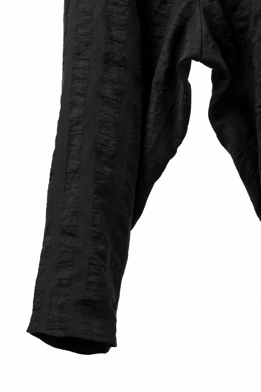 SOSNOVSKA SQUEEZED STRIPE PANTS (BLACK)