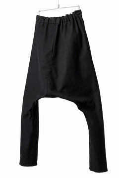 Load image into Gallery viewer, m.a+ 2 vertical pocket elastic waist sarouel / PU521/CE6 (BLACK)