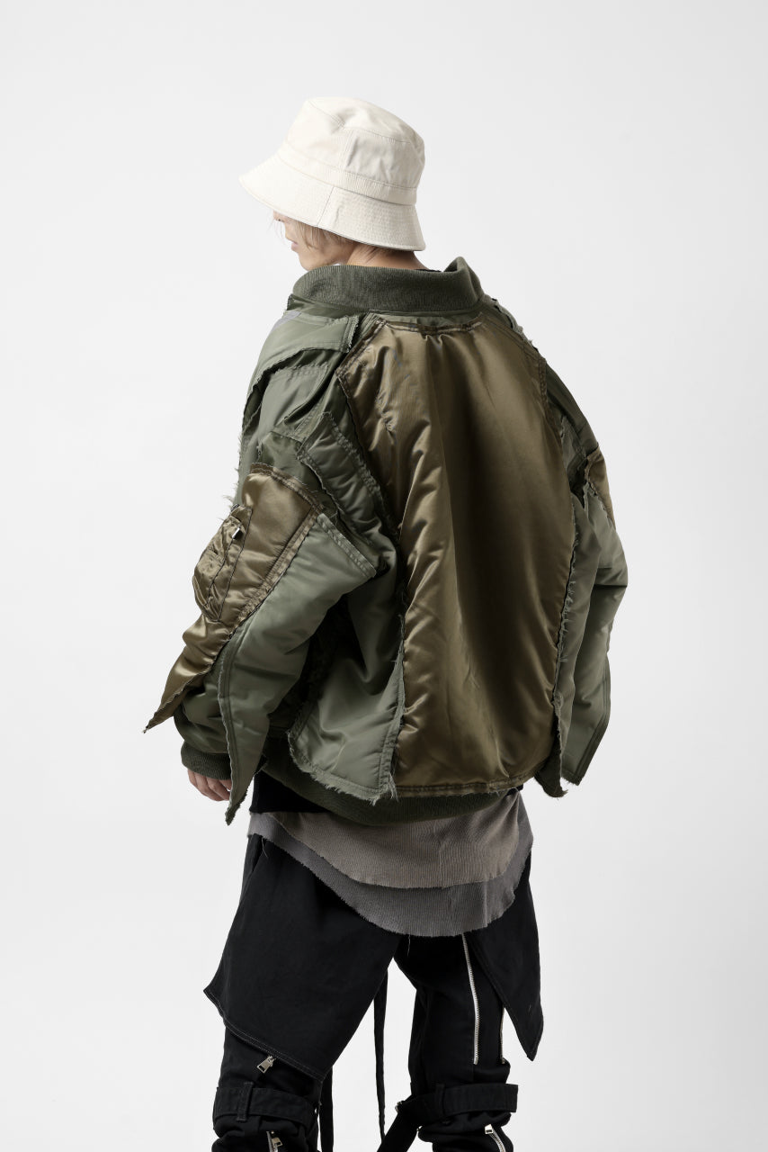 画像をギャラリービューアに読み込む, FACETASM DOCKING/LAYER FLIGHT JACKET (KHAKI)