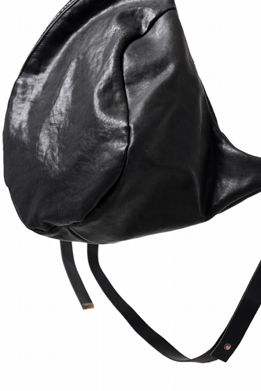 画像をギャラリービューアに読み込む, ierib Harness One Shoulder Bag Large / Shiny Horse Leather (BLACK)
