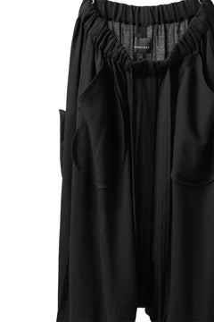 画像をギャラリービューアに読み込む, SOSNOVSKA OVERSIDED BALOON PANTS (BLACK)