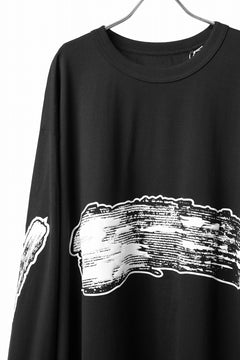 Y-3 Yohji Yamamoto GRAPHICS LONG SLEEVE TOP / SC JERSEY (BLACK)の