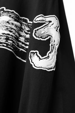 Y-3 Yohji Yamamoto GRAPHICS LONG SLEEVE TOP / SC JERSEY (BLACK)の 