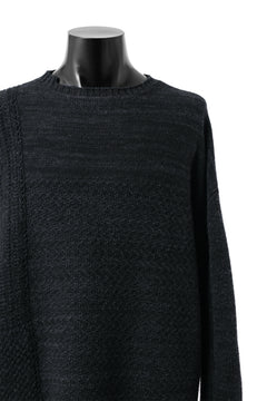 Load image into Gallery viewer, KLASICA TRANSIT RELAX FIT KNIT SWEATER / HAND FLAME 3PLY SUPER FINE MELINO 7G (SHADOW)