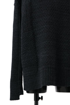 Load image into Gallery viewer, KLASICA TRANSIT RELAX FIT KNIT SWEATER / HAND FLAME 3PLY SUPER FINE MELINO 7G (SHADOW)