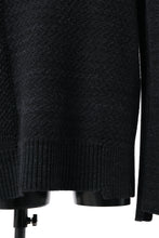 Load image into Gallery viewer, KLASICA TRANSIT RELAX FIT KNIT SWEATER / HAND FLAME 3PLY SUPER FINE MELINO 7G (SHADOW)