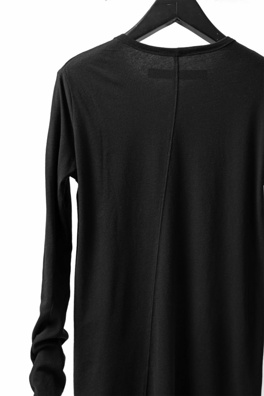 A.F ARTEFACT LAYERED LONG SLEEVE TOPS / SOFT JERSEY (BLACK x WHITE)