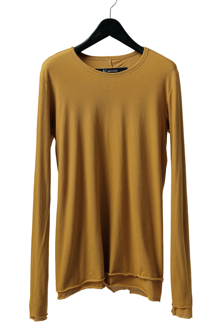 A.F ARTEFACT LAYERED LONG SLEEVE TOPS / SOFT JERSEY (MUSTARD x MUSTARD)