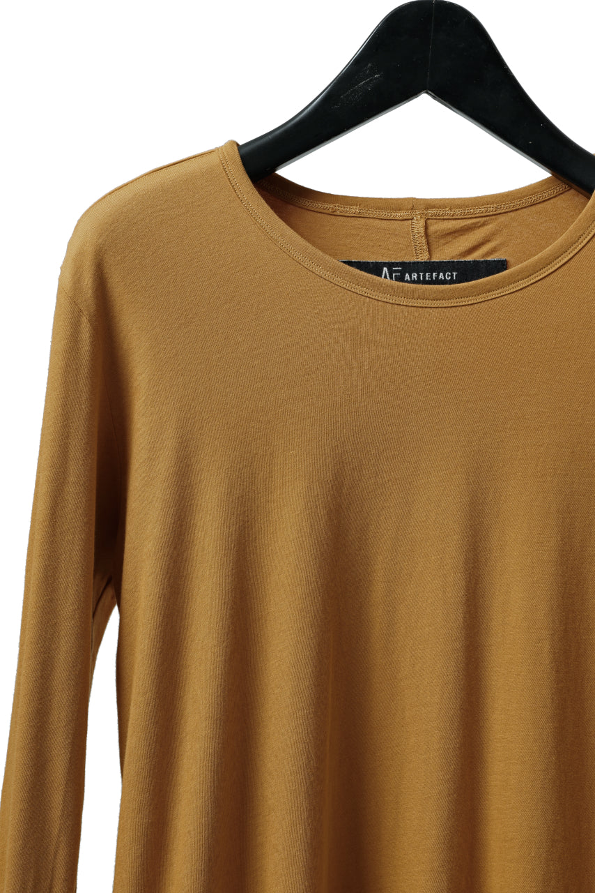 A.F ARTEFACT LAYERED LONG SLEEVE TOPS / SOFT JERSEY (MUSTARD x MUSTARD)