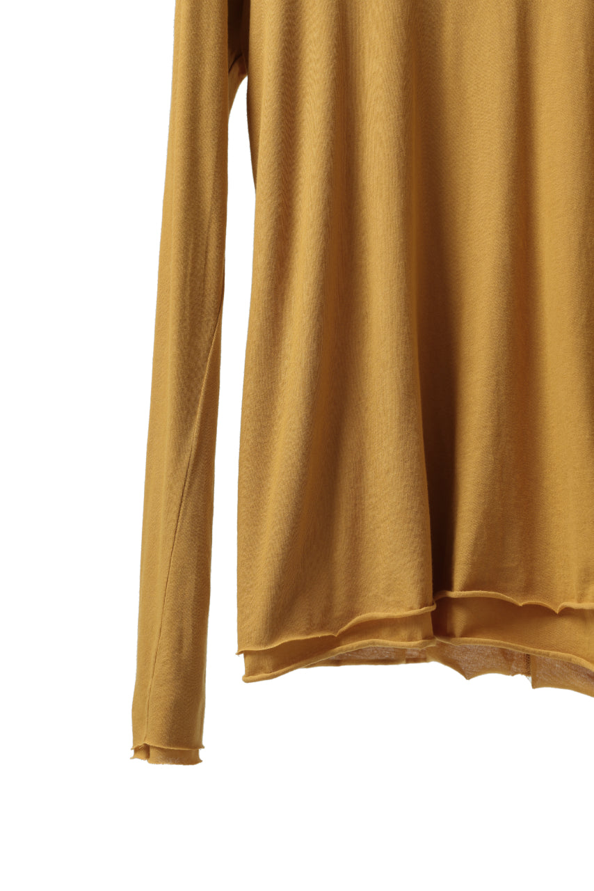 A.F ARTEFACT LAYERED LONG SLEEVE TOPS / SOFT JERSEY (MUSTARD x MUSTARD)