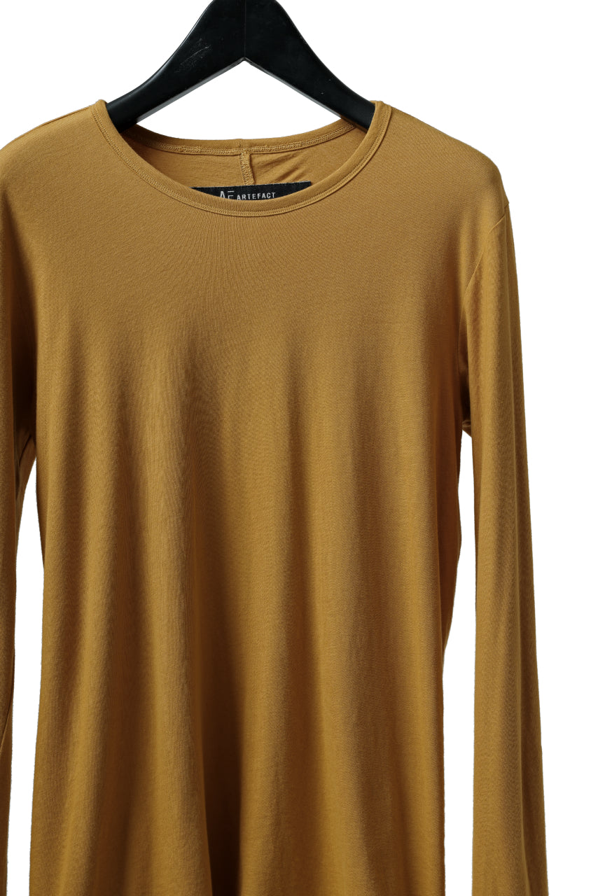 A.F ARTEFACT LAYERED LONG SLEEVE TOPS / SOFT JERSEY (MUSTARD x MUSTARD)