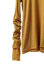 画像をギャラリービューアに読み込む, A.F ARTEFACT LAYERED LONG SLEEVE TOPS / SOFT JERSEY (MUSTARD x MUSTARD)